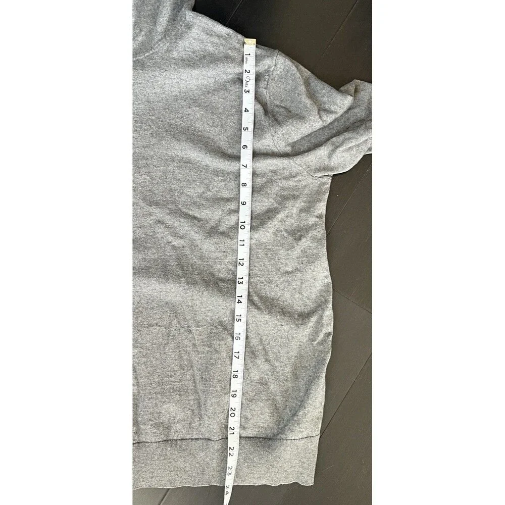 Banana Republic Men's L Gray Pullover Hoodie Cotton Cashmere
